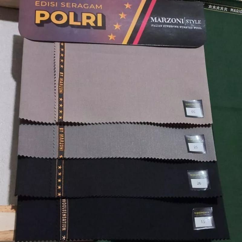 Bahan kain seragam porlri premium exlusip baju sergam dinas pdh polri