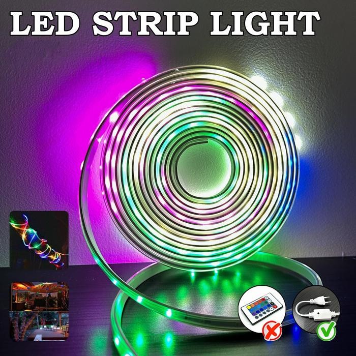Terbaru p plus (COD) Lampu LED Strip Hari Kemerdekaan 6 Warna Lampu Hias/Lampu hias bendara hari nas