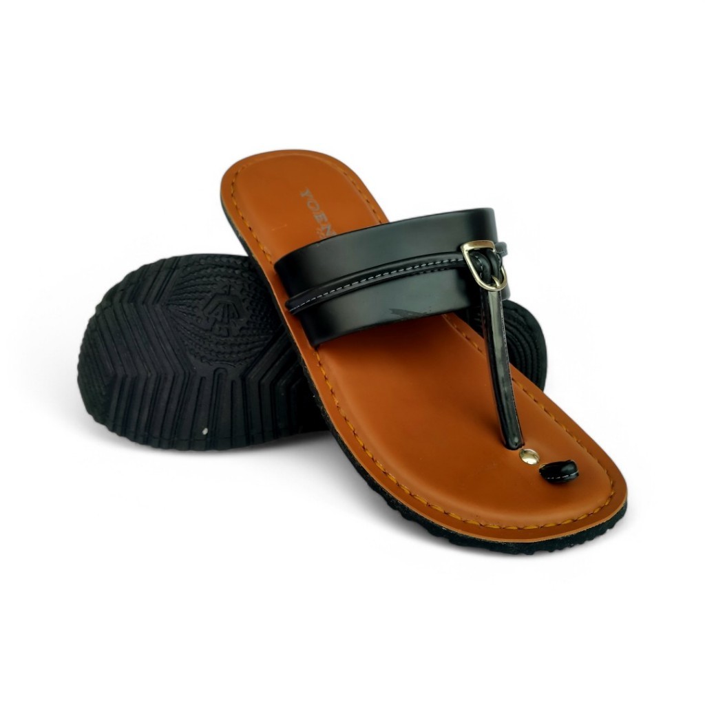 Sandal Jepit Tarumpah Kulit Tasik Sandal Kulit Pria Dewasa Bawah Karet Nonslip Terbaik