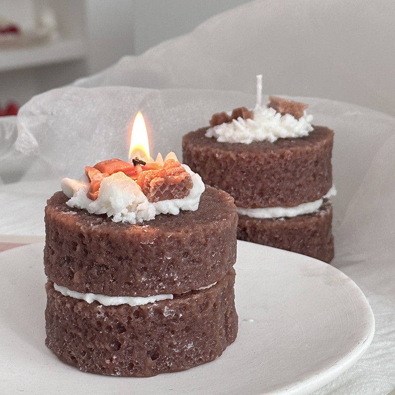 

DIY 3D Creative Bread Cake Silicone Candle Mold Aromatherapy Plaster Soap Resin Clay Mould Handmade Candle Making Home Decor