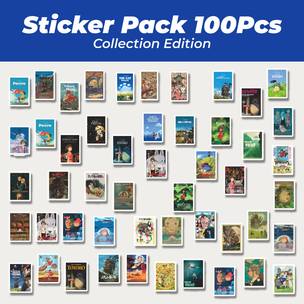

Hot Stiker Poster Gambar Film Anime Hayao Miyazaki Retro Stiker Lucu Anti Air Stikers Berperekat Waterproof Sticker Decal Buat Motor Helm Buku Journal Koper Casing HP Laptop Botol Minum