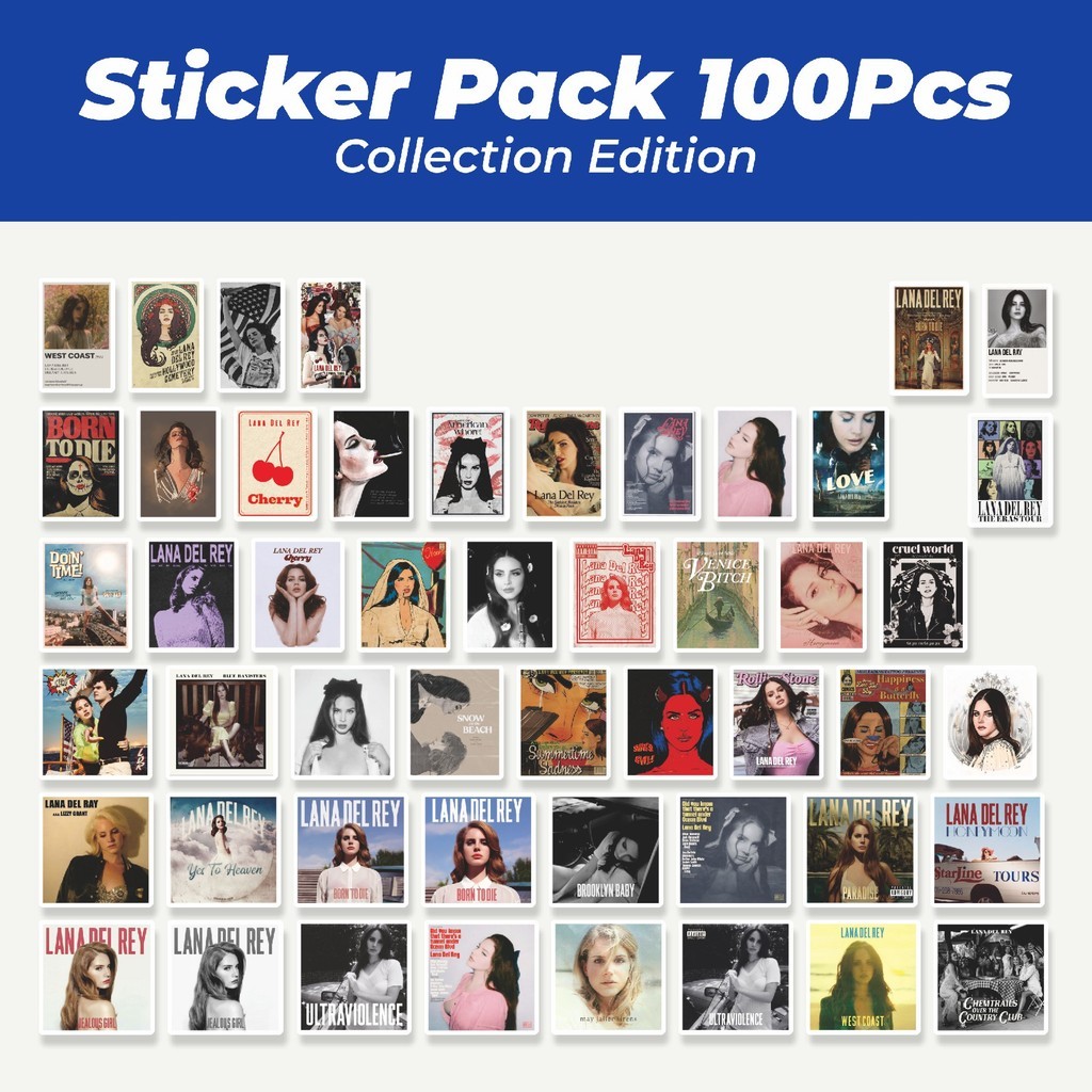 

Hot Stiker Album Musik Lana Del Rey Lucu Anti Air Stikers Berperekat Waterproof Sticker Decal Buat Motor Helm Buku Journal Koper Casing HP Laptop Botol Minum