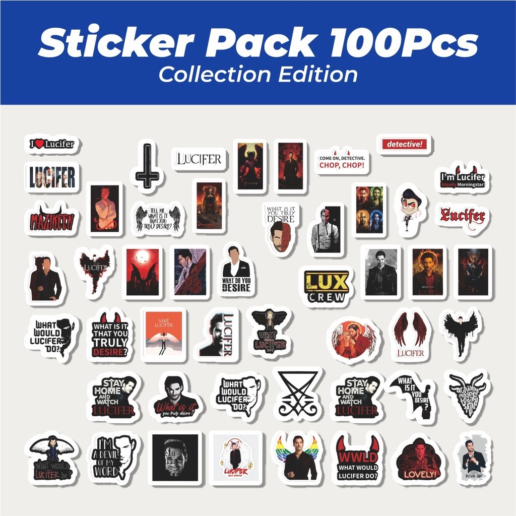 

Hot Stiker Lucifer Lucu Anti Air Stikers Berperekat Waterproof Sticker Decal Buat Motor Helm Buku Journal Koper Casing HP Laptop Botol Minum
