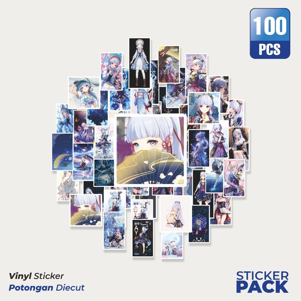 

MURAH 100 PCS Stiker Anime Genshin Impact Waterproof Aesthetic- Untuk Laptop, Motor, dan Helm - Paper Stationery Pack