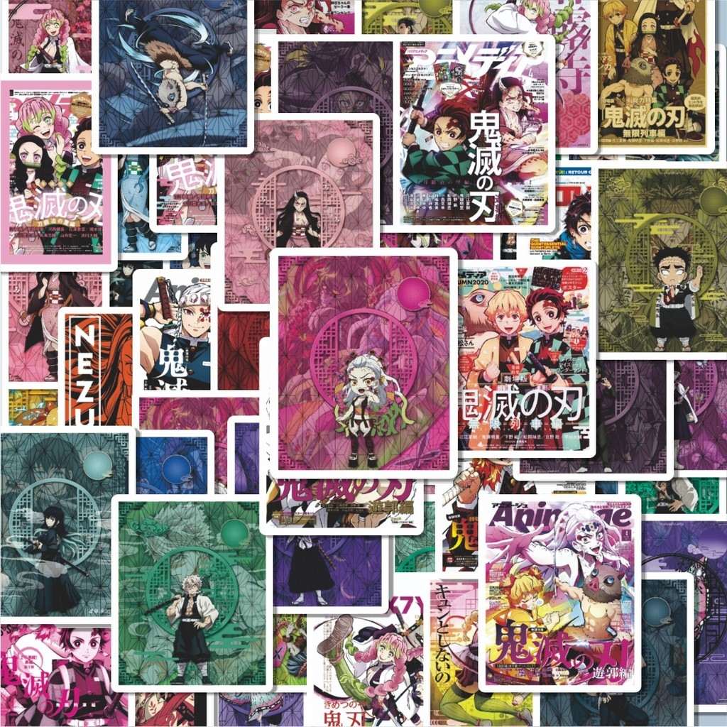 

100PCS Lucu Stiker Poster Poster Anime Stiker Aesthetic Stiker Anti Air Stikers Berperekat Waterproof sticker decal buat Motor Helm Buku Journal Koper Casing HP Laptop Botol Minum Hadiah anak