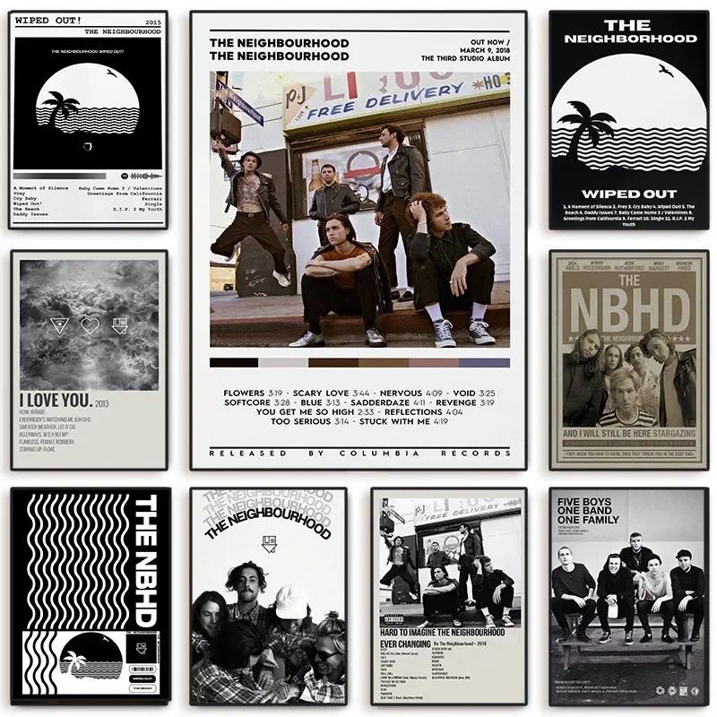 

Scandinavian Classic Wall Art The-Neighbourhood Top Music Albums Track Covers HD Poster Prints Home Bedroom Living Room Decor