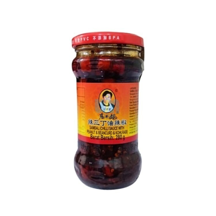 

Chili Sauce With Peanut, Beancurd & Kohlrabi Laoganma 280gr
