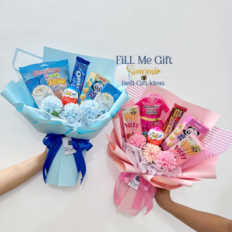 

Snack Buket Premium 6 Jenis dengan Bunga / Kado Wisuda Ulang Tahun Birthday Gift