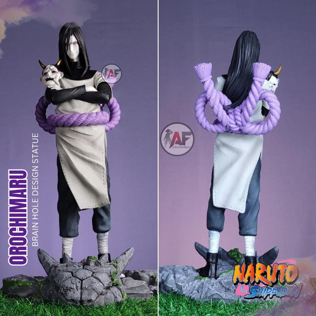 Statue Action Figure Naruto Orochimaru Brain Hole Studio 32cm Design Recast