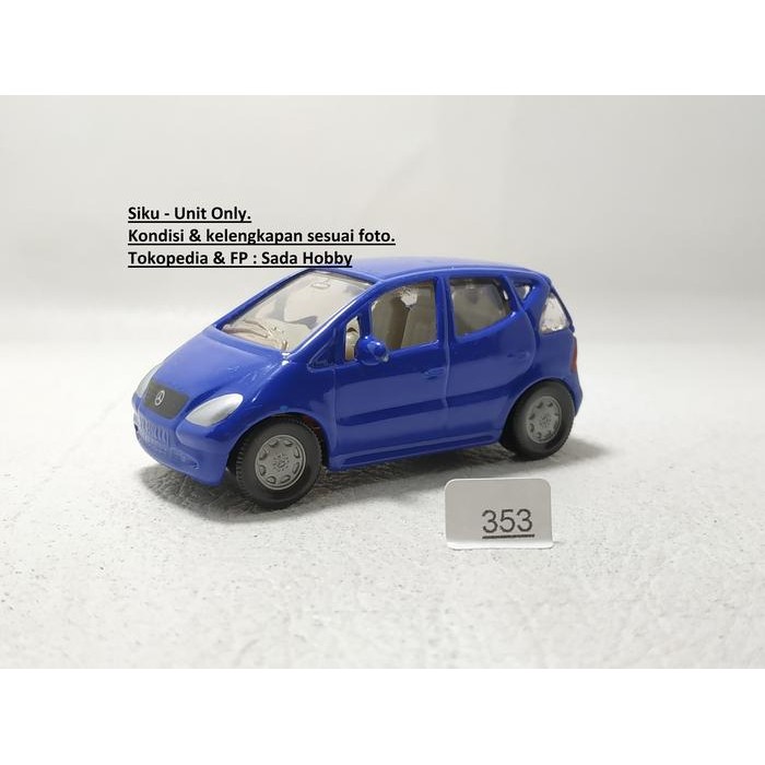 IP3... Diecast Siku Mercedes Benz A160 Blue Unit Only 2ND