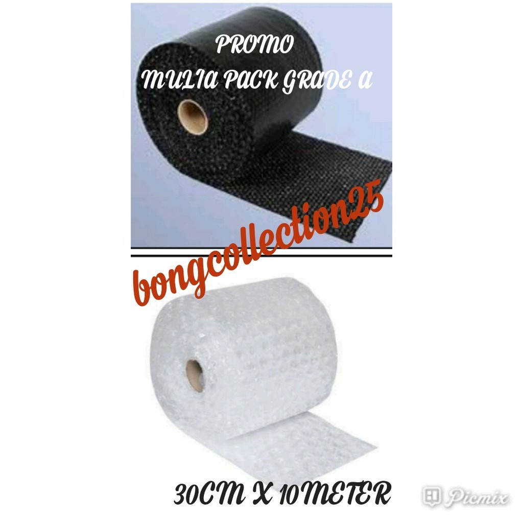 

PROMO BUBBLE WRAP HITAM PUTIH 10M x 30CM