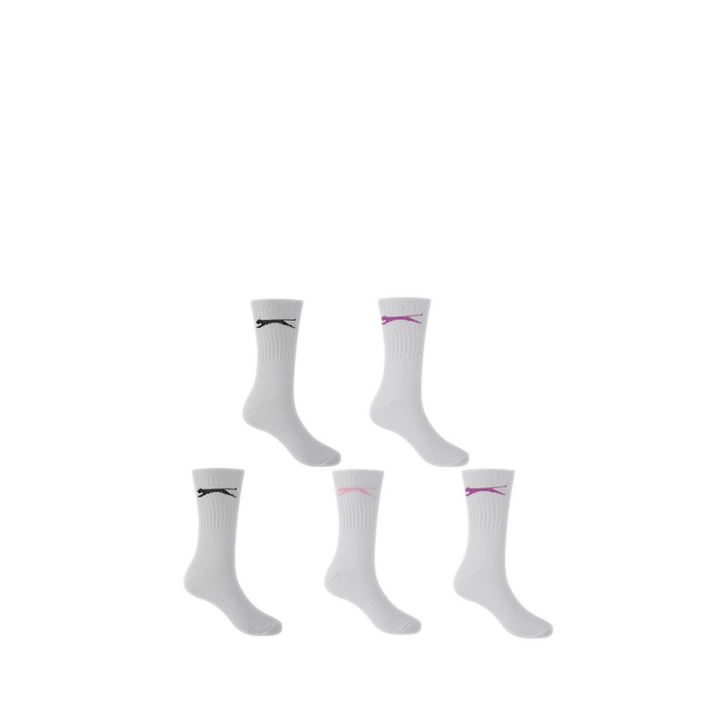 Slazenger Women's Leisure Crew Socks - White