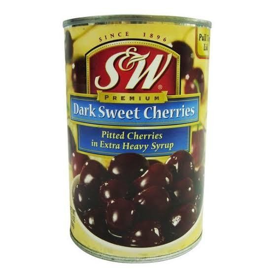 

Sw Dark sweet cherries / cherry kaleng / dark Cherry 439 gr