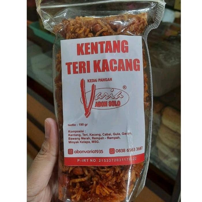

Kentang Teri Kacang varia oleh oleh khas solo 190gr enak gurih asin manis - -