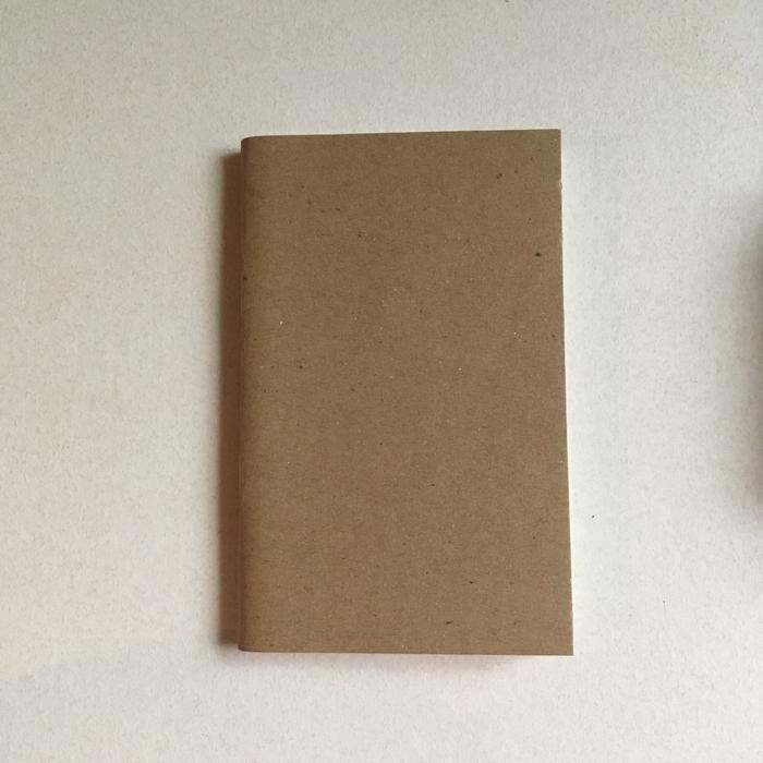 

Notebook refill travel size / buku tulis - Cokelat