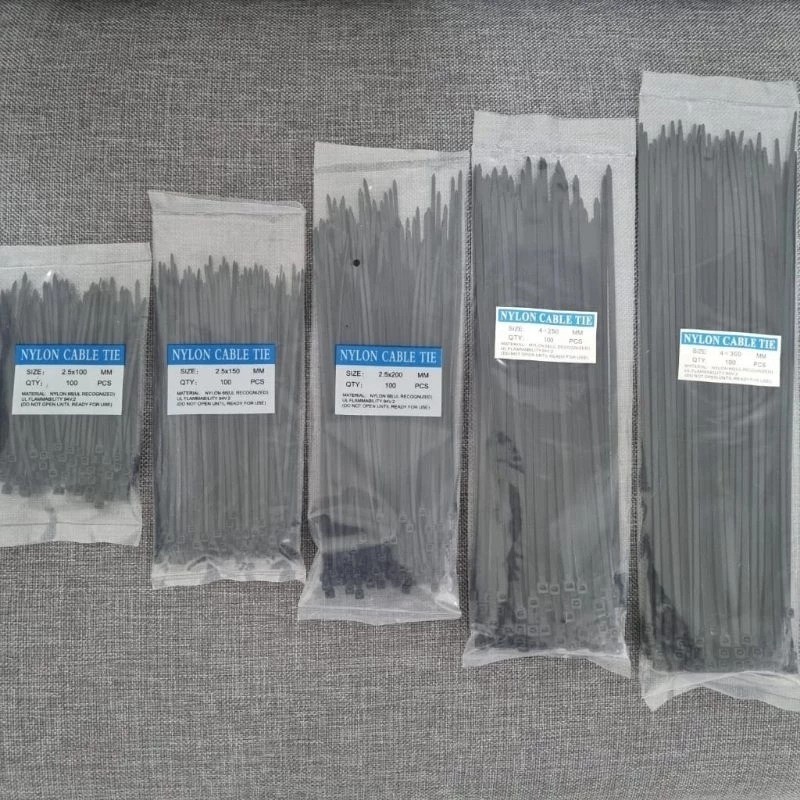 

Laku Cable ties / kabel tis Nylon isi 100pcs / TALI PENGIKAT BAHAN NYLON WARNA HITAM
