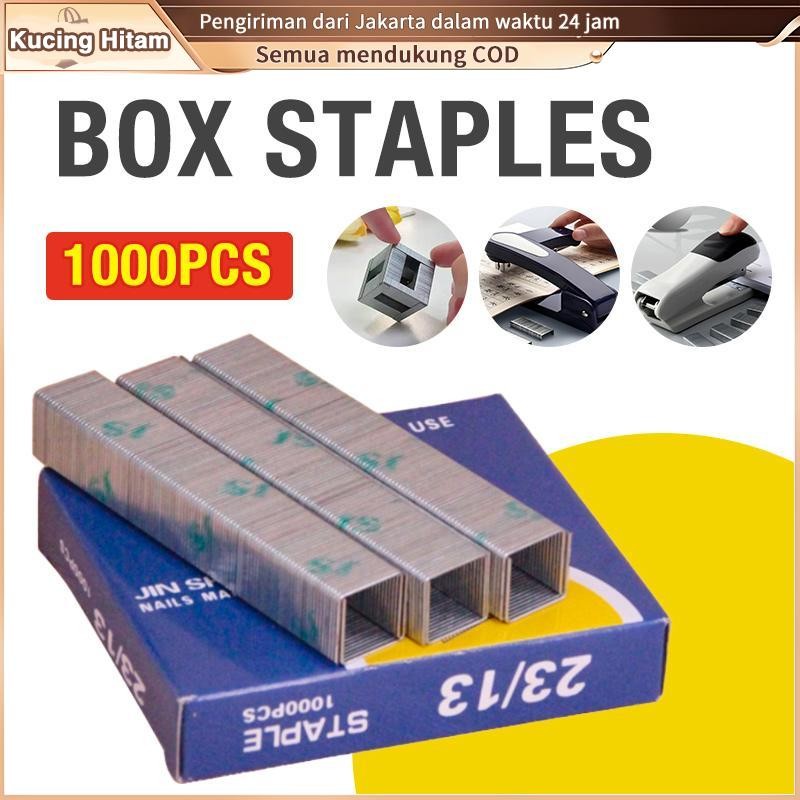 

1PCS Staples Wire 1000pcs/Box 23/13 Heavy Duty Stainless Steel Staples Bulk Paper Binding