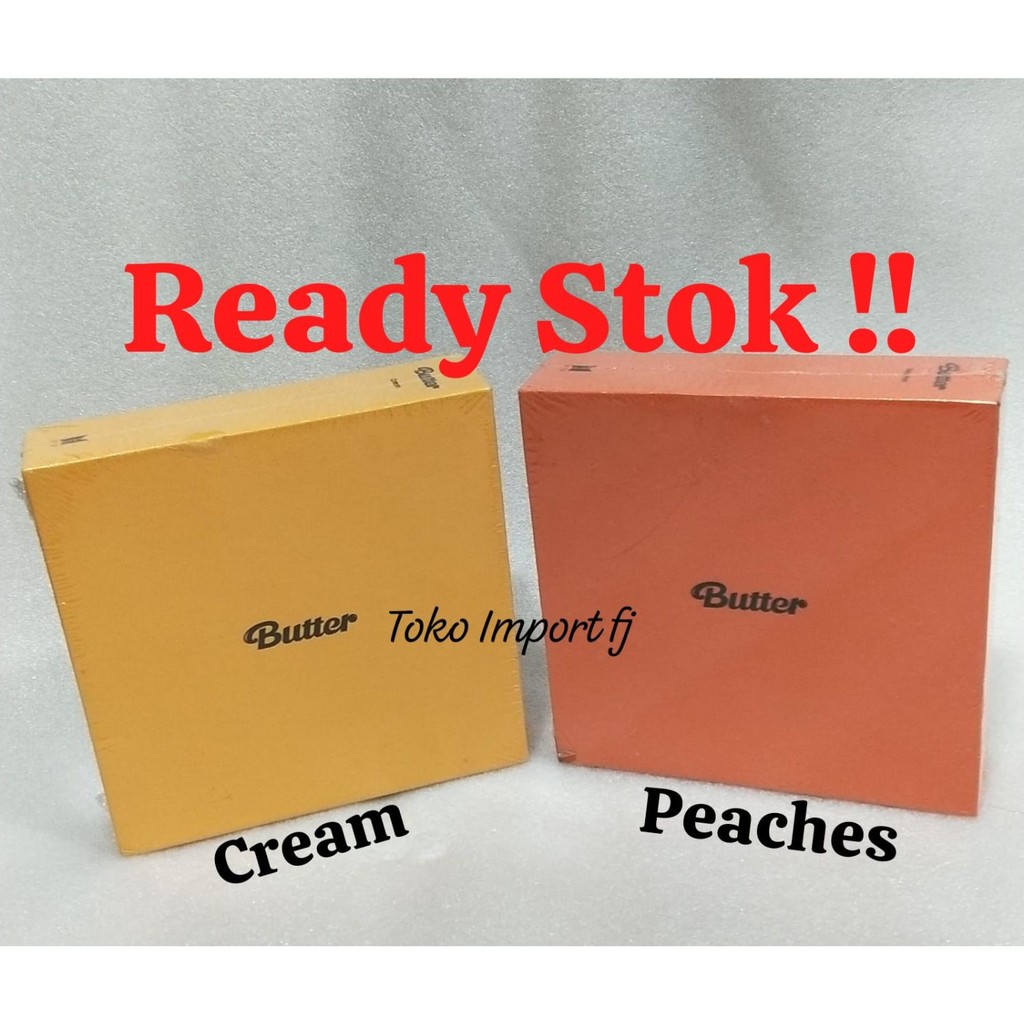 READY STOCK | Album Sealed BTS - Butter PEACHES ver | CREAM ver BTS Butter Official Album SEALED
