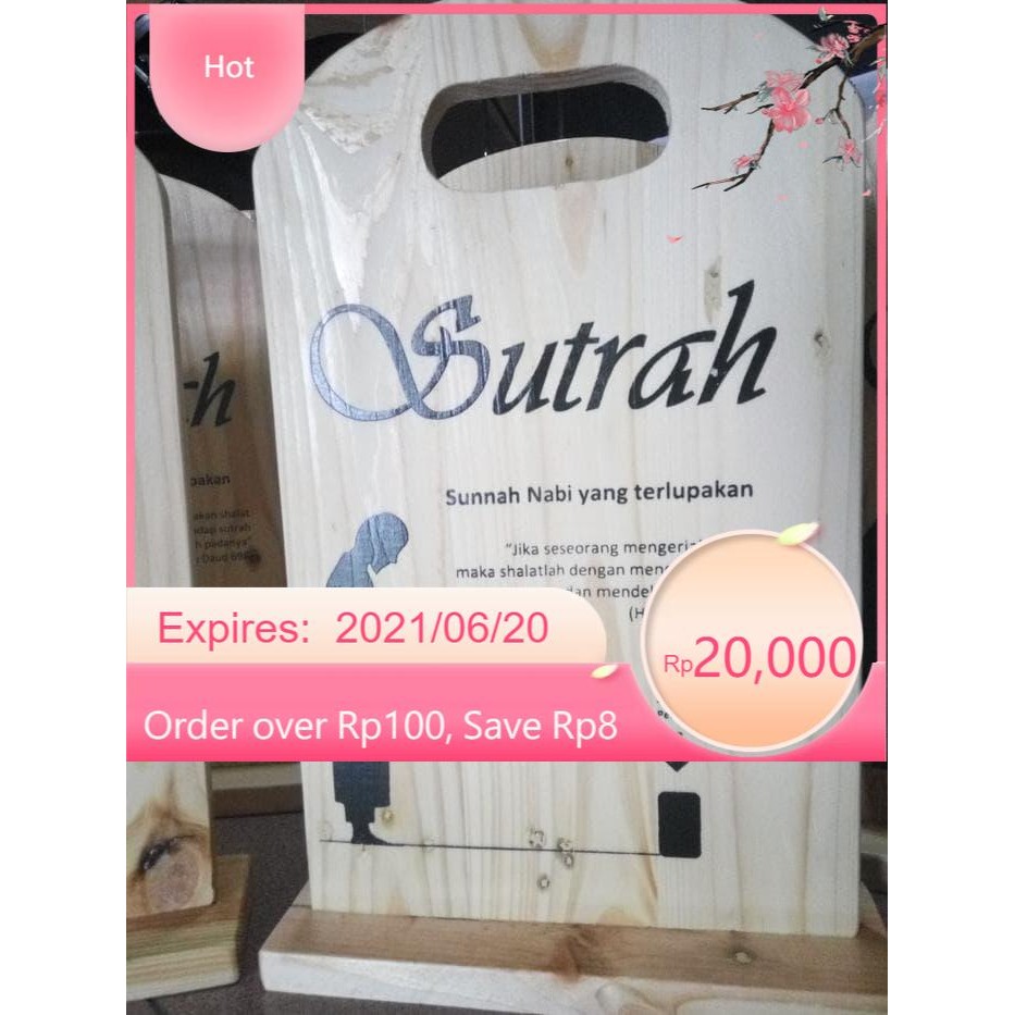 

Yahut Sutrah/Sutroh Pembatas Shof Sholat 4 pcs Mantab LR17