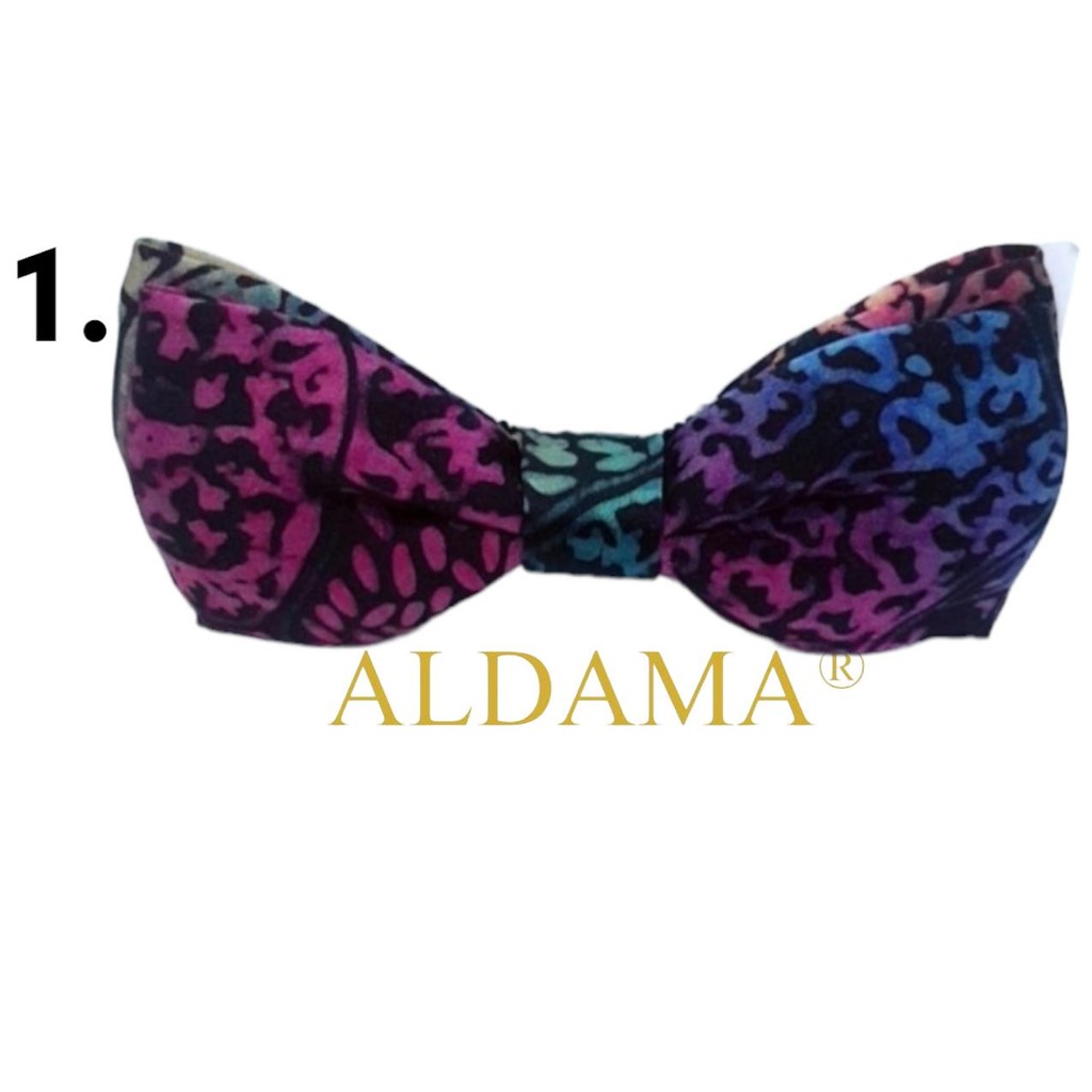 Dasi Kupu Dewasa - Batik Ungu Abstrak