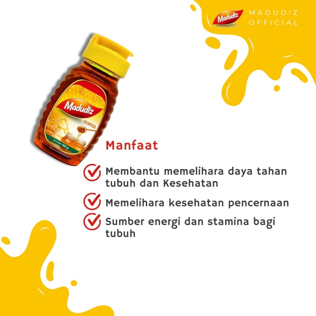 

Classica2106 Madudiz Madu Murni Super / Ekstrak Stevia 150G Kemasan Botol