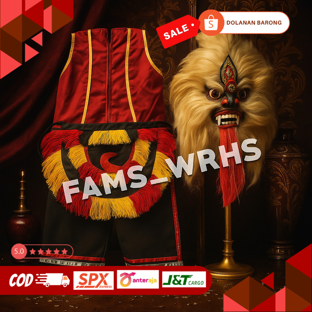 Baju Setelan Ganongan Anak Dewasa Celana Rompi Ganongan dan Jaranan db