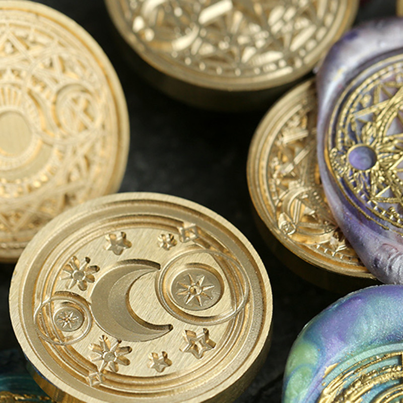 

New 30mm Wax Seal Stamp Brass Head 3d Magic Array Fire Paint Seal Toy DIY Scrapbook Envelope Letter Gifts Sealing Wax Stamp