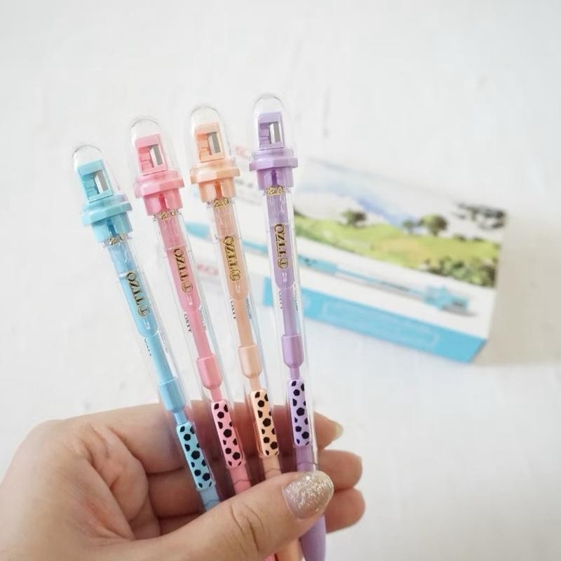 

[AB] Pensil Mekanik Tizo 2.0 mm Mekanik Pensil Tizo 2.0mm Bisa Di Raut Pensil Cetekan Menulis + Rautan Tajam Pensil Anak Sekolah Menulis Menggambar Alat Kantor