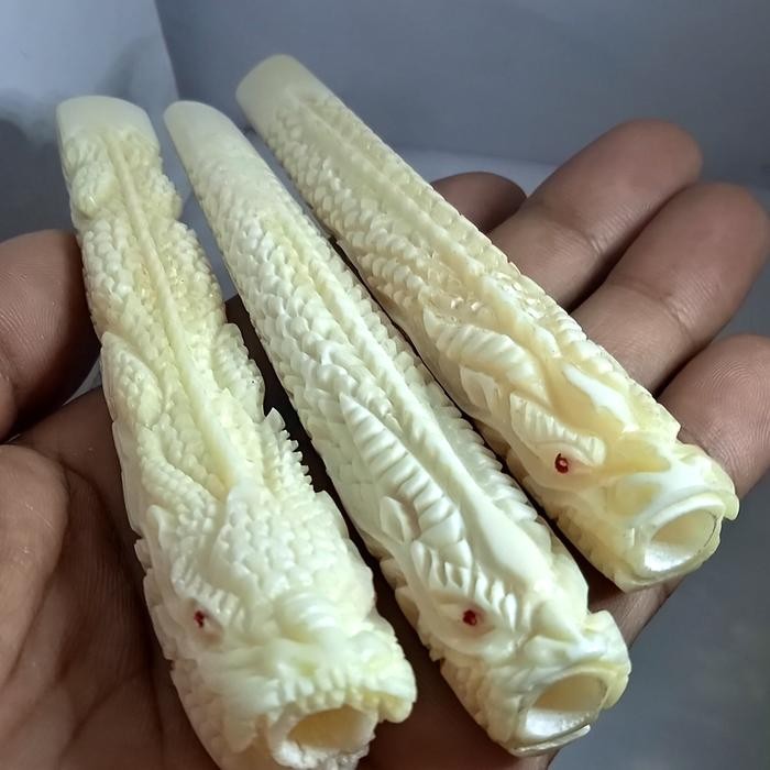 pipa once iga duyung ukir naga 3d