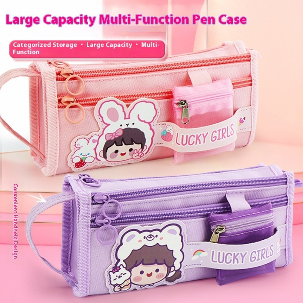 

Tas Pensil Motif Kelinci Estetik - Multifungsi & Kapasitas Besar Ala Jepang