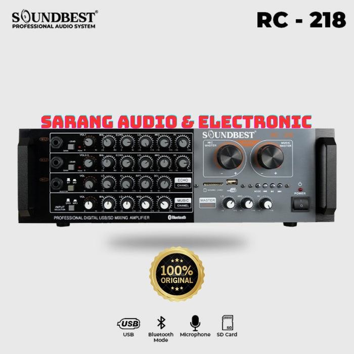 AMPLI AMPLIFIER SOUNDBEST RC 218 RC218 ORIGINAL