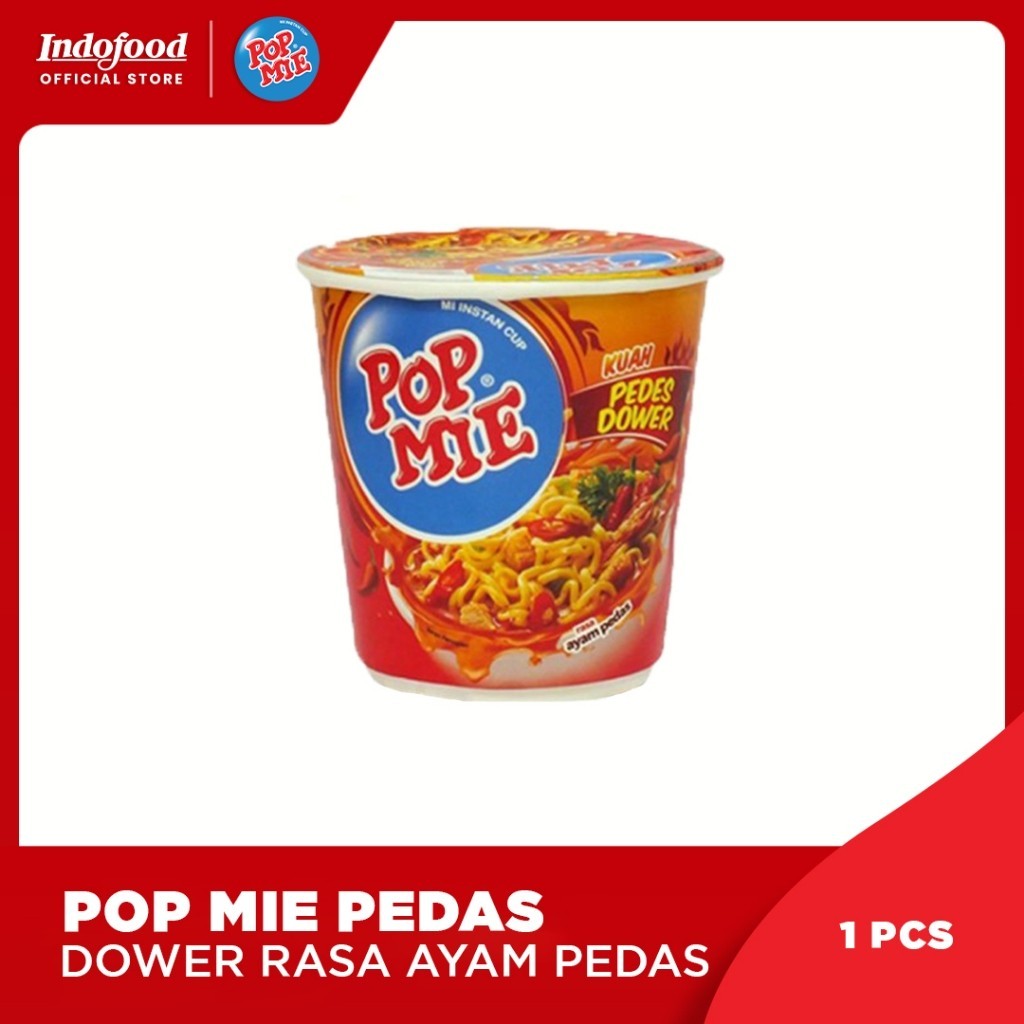 

Pop Mie Pedas Dower Rasa Ayam Pedas