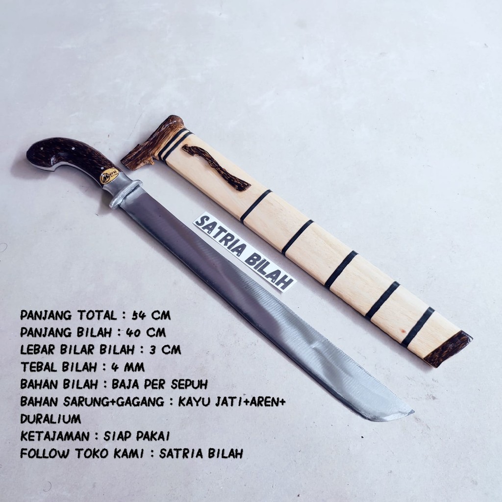 (sukabumiknives) GOLOK CIBATU ASLI duralium panjang GOLOK pemotong kayu dan bambu fulltang baja per 