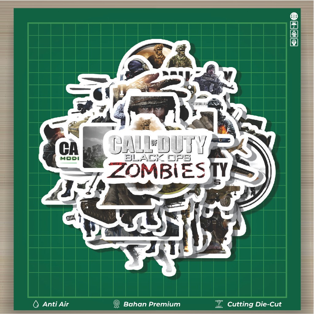 

HOT 50 PCS STIKER Stiker Call Of Duty Series Game 5 Stiker Fashion Cars Decal Dingin Kartu Album Custom Vinyl Anti Air- Sticker Aesthetic Buku Journal Koper Casing HP Tablet Laptop Helm Motor Botol Minum