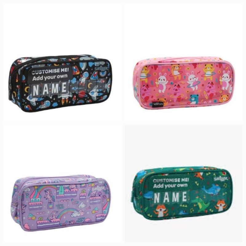 

smiggle ID name Pencil Case kotak pensil bisa custom nama