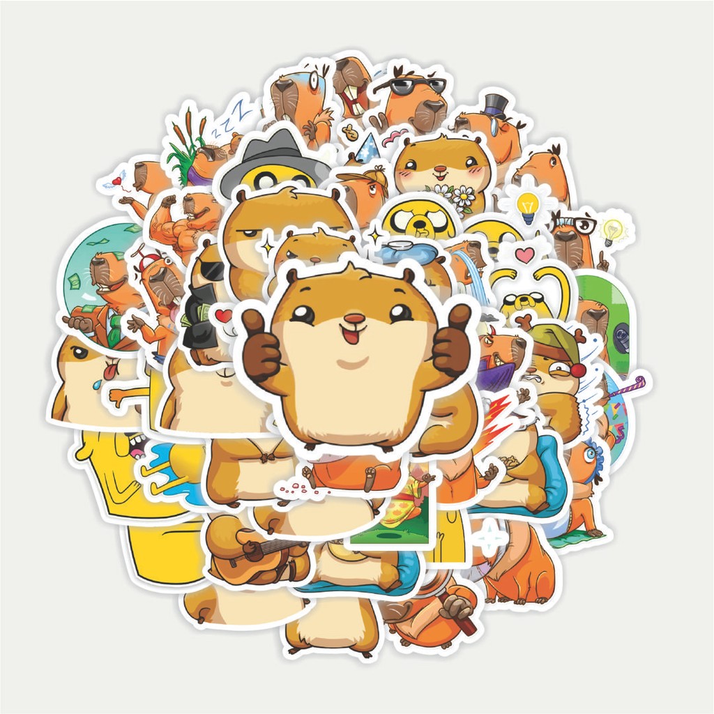 

Sticker Pack Stiker Hewan Hamster Kawaii | Sticker TUMBLR | Stiker LAPTOP KOPER HELM