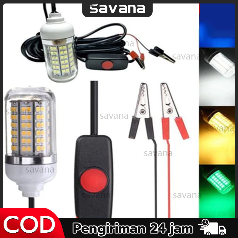 Lampu bawah air Persediaan Menarik Ikan Lampu LED Dalam Air Umpan Ikan Umpan Cahaya untuk Memancing 