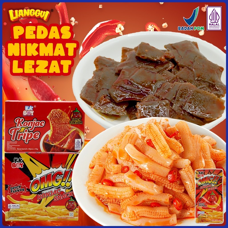 

Lianggui - Snack Rumput Laut & Konjac Pedas HALAL Viral Cemilan Kantor/Sekolah Keripik & Shirataki