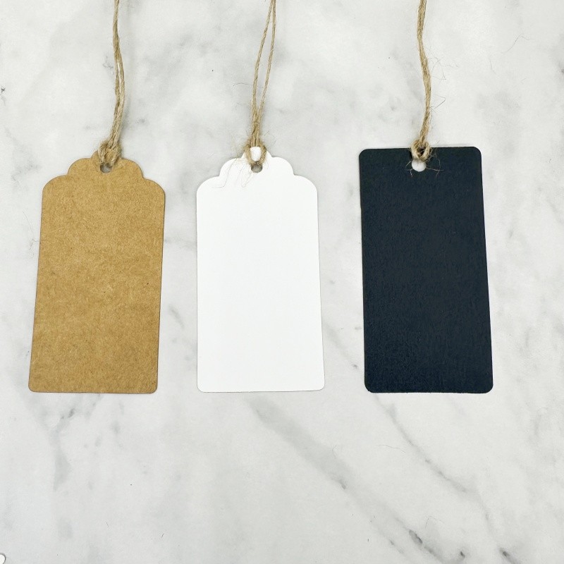 

Blank Gift Tag Kraft Paper Clothes Hang Tags Price Label Cards Greeting Cards For Wedding Birthday Party Packaging Decoration