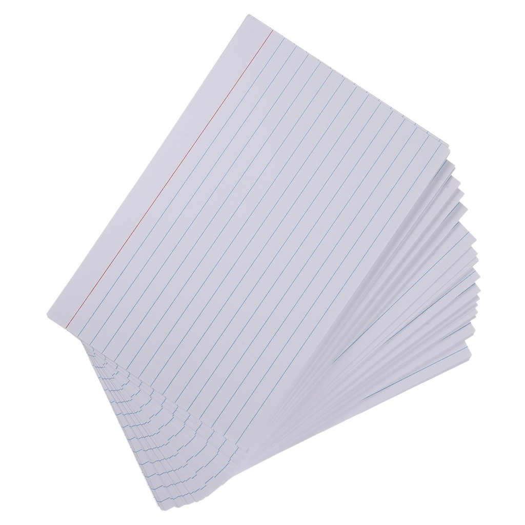 

200 Pcs Index Card Lined Notebook Vocabulary Cards Memorizing Paper Office Supplies Memo Pad Study Aids Flash Card Set Ruled