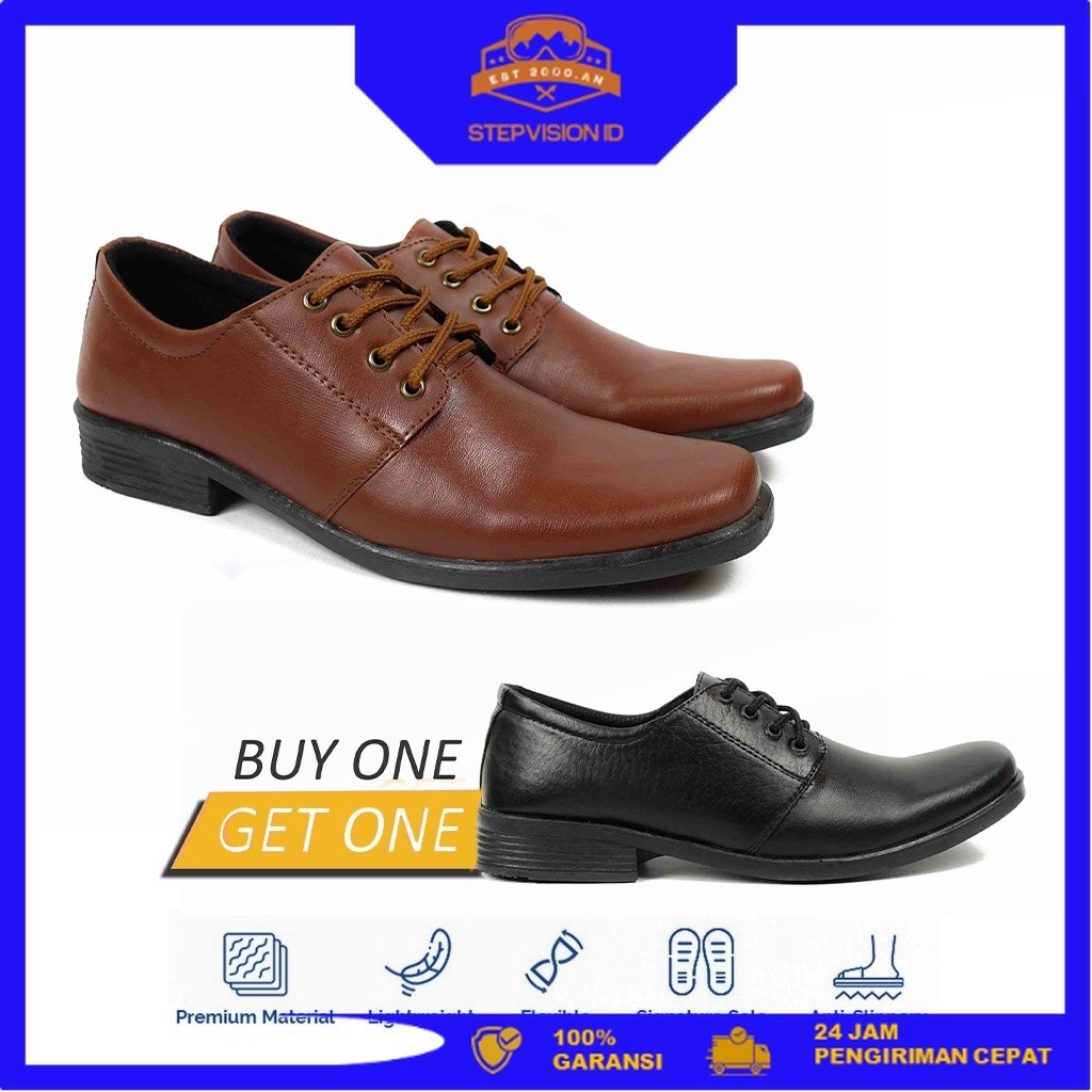 Sepatu pantofel pria / Sepatu / Sepatu pria / Sepatu Kantor / Sepatu Murah PI PLS Bundling 01 [StepV