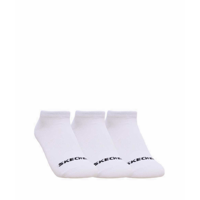 SKECHERS KIDS 3PK LOW CUT SOCKS - WHITE