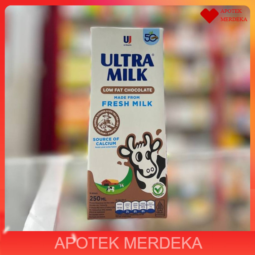 

Ultra Milk Susu UHT Low Fat Cokelat 250 ml | ultramilk
