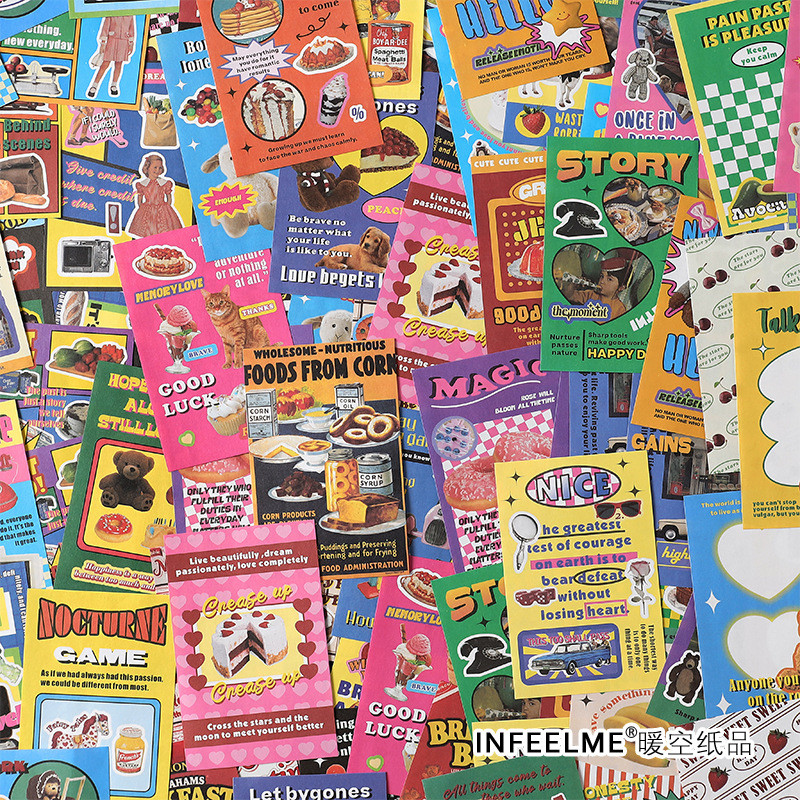 

30 pcs Korean style Decorative paper Creativity DIY Hand Account Diary Album Scrapbooking accessories