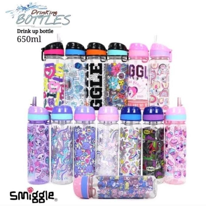BOTOL SMIGGLE | BOTOL MINUM SMIGGLE | BOTOL SMIGGLE MURAH VIRAL - SMG DINO HIJAU