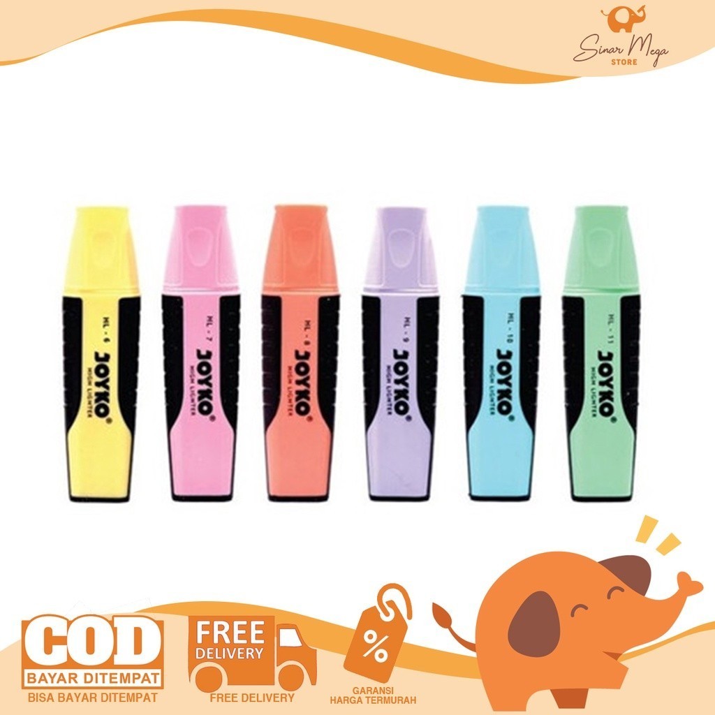 

Joyko Highlighter Pastel Color Unik Murah HL11 / Penanda Murah