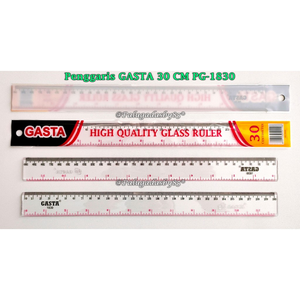 

(1 Biji) GABUNGAN Penggaris GASTA PG-1830 30 Cm / Penggaris PVC Gasta 30 Penggaris Plastik (1 Biji)