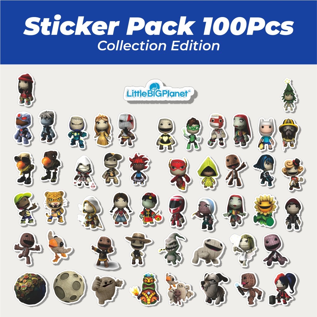 

Hot Game Series Little Big Planet Character Mix 4 Lucu Anti Air Stikers Berperekat Waterproof Sticker Decal Buat Motor Helm Buku Journal Koper Casing HP Laptop Botol Minum