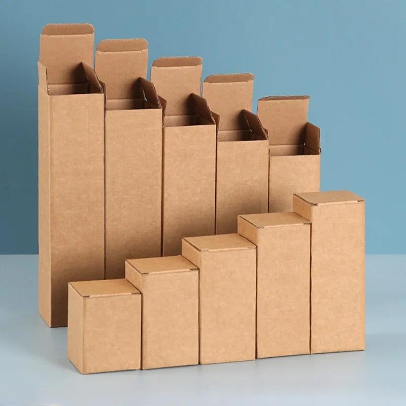 

10pcs Empty hard Paper Packaging Box Rectangular Corrugated Box Outer Packaging Universal Cardboard Paper Carton Box