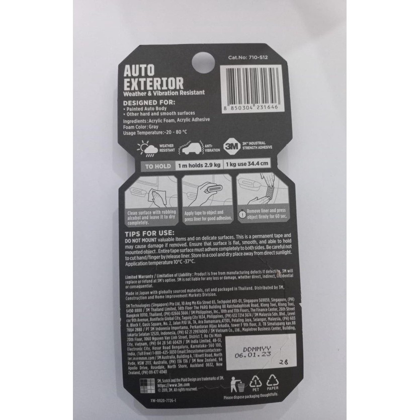 

JAMIN MURAH !!!Double Tape 3M Scotch 12mm x 1.5 M Auto Exterior / mounting tape / scotch tape(BISA LANGSUNG ORDER)